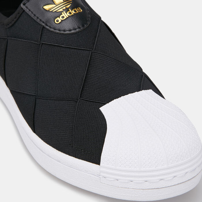 adidas Originals Women's Superstar Slip-On Shoe Black image number 6
