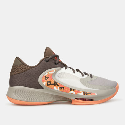 Nike Men's Zoom Freak 4 Basketball Shoe Grey Nike Men's Zoom Freak 4 Basketball Shoe Grey