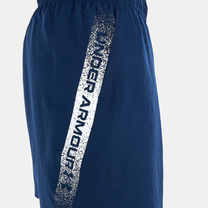 Under Armour Men's UA Woven Graphic Shorts Blue Under Armour Men's UA Woven Graphic Shorts Blue image number 3