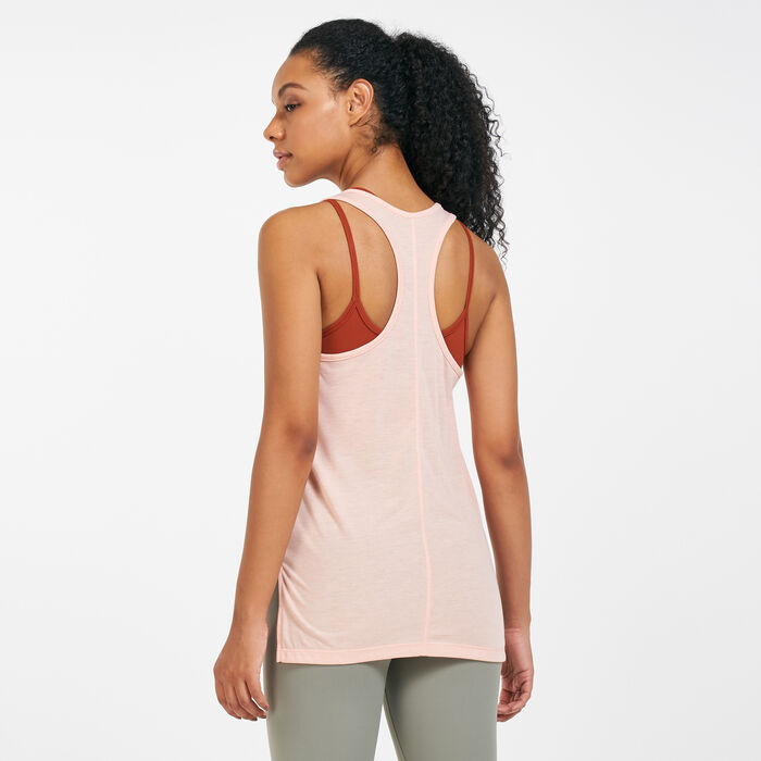Nike Women's Yoga Tank Top Orange image number 1