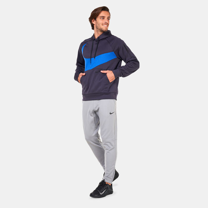 Nike Men's Therma-FIT Swoosh Pullover Fitness Hoodie Purple Nike Men's Therma-FIT Swoosh Pullover Fitness Hoodie Purple image number 2