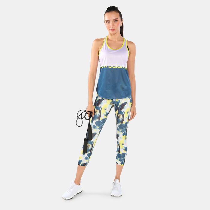 New Balance Women's Printed Accelerate Capri Leggings Multi New Balance Women's Printed Accelerate Capri Leggings Multi image number 2