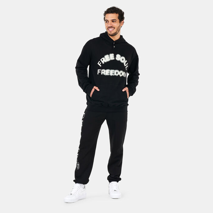 Tee Library Men's Two Snap Placket Hoodie Black image number 2