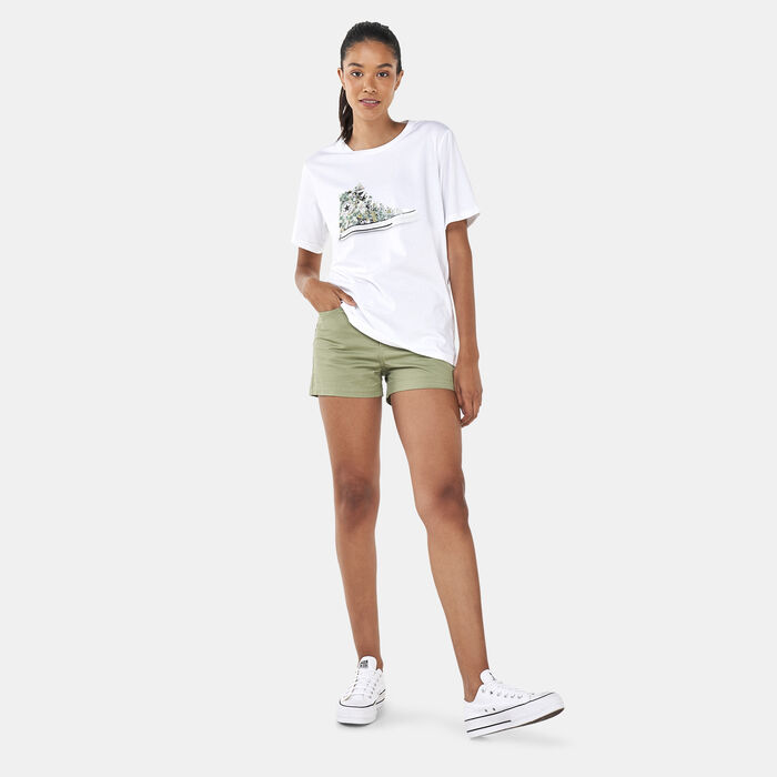 Converse Men's Flower Chuck T-Shirt White Converse Men's Flower Chuck T-Shirt White image number 2