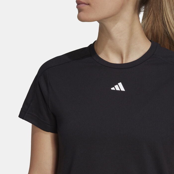 adidas Women's TR-ES Training T-Shirt Black adidas Women's TR-ES Training T-Shirt Black image number 3