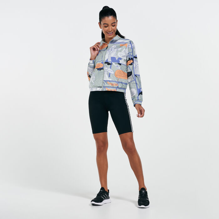 adidas Originals Women's R.Y.V. Track Jacket Green adidas Originals Women's R.Y.V. Track Jacket Green image number 2