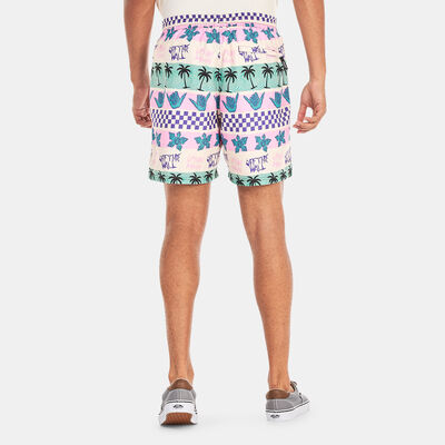 Vans Men's x Stranger Things California Stripe Volley Boardshorts Pink