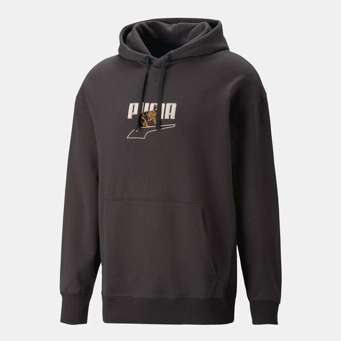 PUMA Men's Downtown Graphic Hoodie Black PUMA Men's Downtown Graphic Hoodie Black image number 0