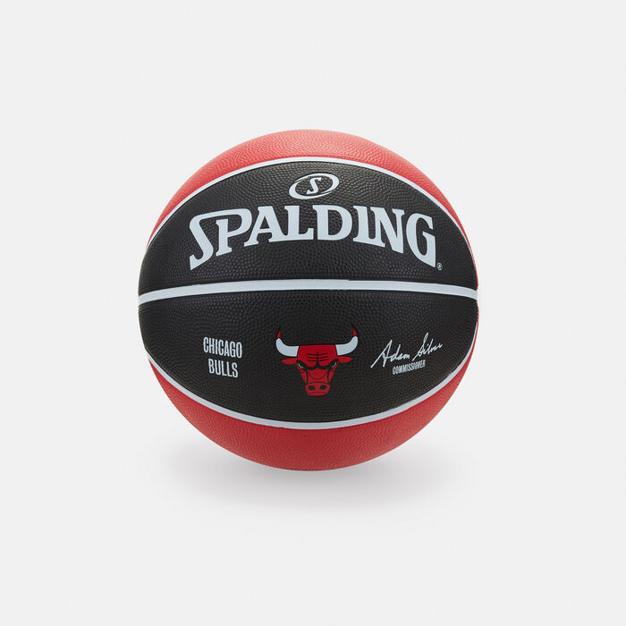 Spalding NBA Team Chicago Bulls Rubber Basketball Multi Spalding NBA Team Chicago Bulls Rubber Basketball Multi image number 0