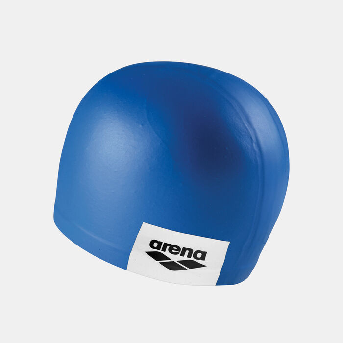 Arena Logo Moulded Swimming Cap Blue image number 1