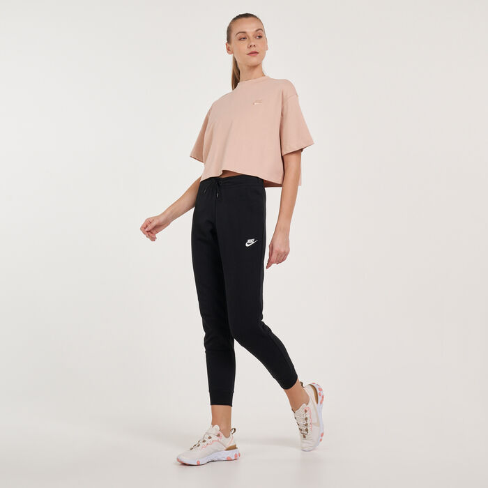 Nike Women's Essential Fleece Pants Black image number 2