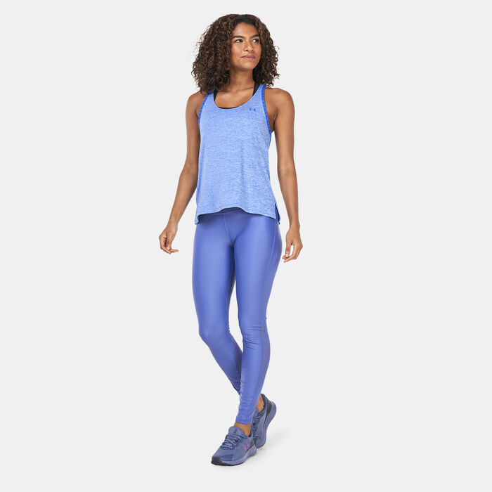 Under Armour Women's Knockout Mesh Back Tank Top Blue Under Armour Women's Knockout Mesh Back Tank Top Blue image number 2
