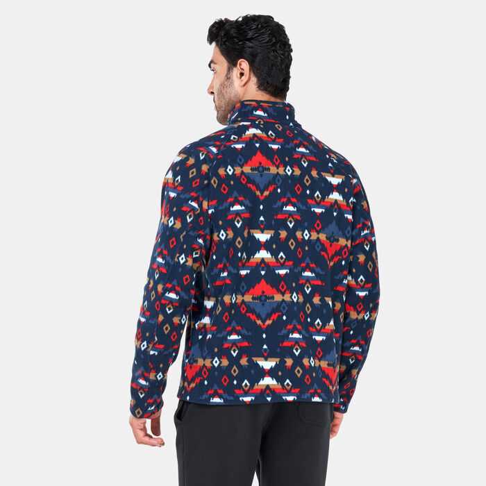 Columbia Men's Fast Trek™ Printed Sweatshirt Blue Columbia Men's Fast Trek™ Printed Sweatshirt Blue image number 1