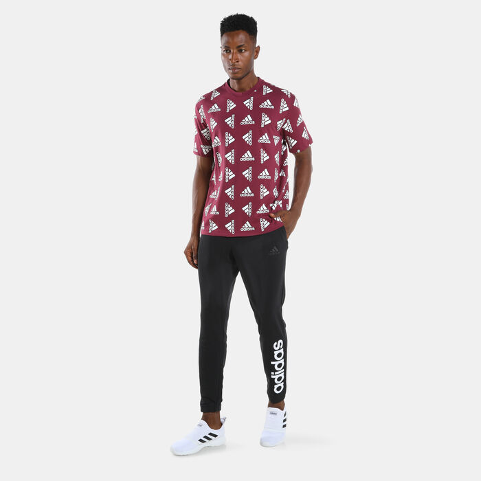 adidas Men’s Essentials Tapered Logo Joggers Black adidas Men’s Essentials Tapered Logo Joggers Black image number 2