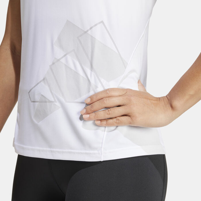 adidas Women's AEROREADY Designed for Training Graphic T-Shirt White image number 4