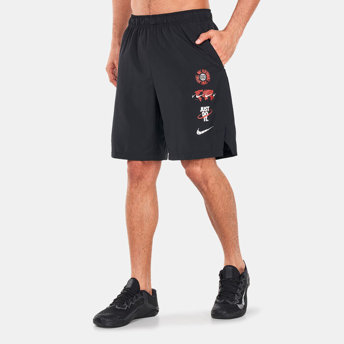 Nike Men's Dri-FIT Flex Woven Graphic Fitness Shorts Black Nike Men's Dri-FIT Flex Woven Graphic Fitness Shorts Black image number 0