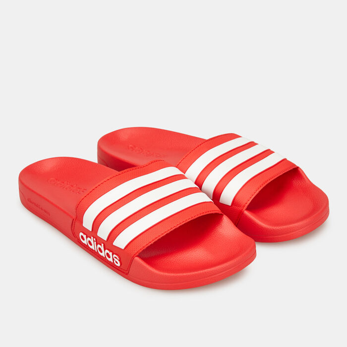 adidas Men's Adilette Shower Slides Red adidas Men's Adilette Shower Slides Red image number 0