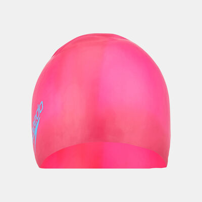 Speedo Kids' Long Hair Swim Cap Pink