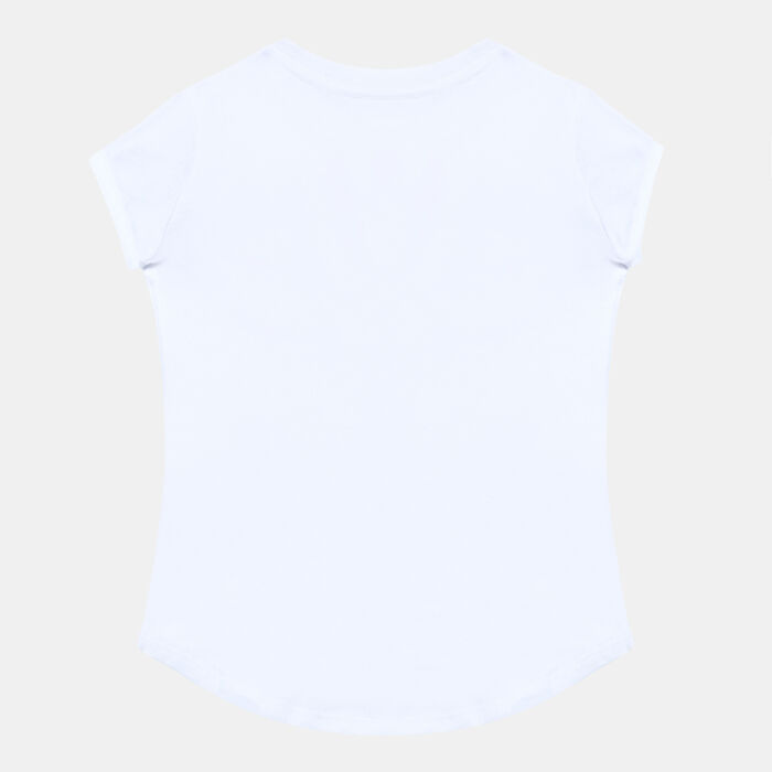 Nike Kids' Just Do It Swoosh Split T-Shirt (Younger Kids) White Nike Kids' Just Do It Swoosh Split T-Shirt (Younger Kids) White image number 1