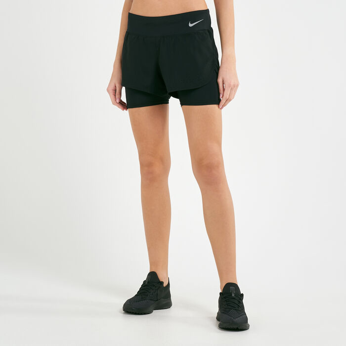 Nike Women's Eclipse 2-in-1 Running Shorts Black Nike Women's Eclipse 2-in-1 Running Shorts Black image number 0