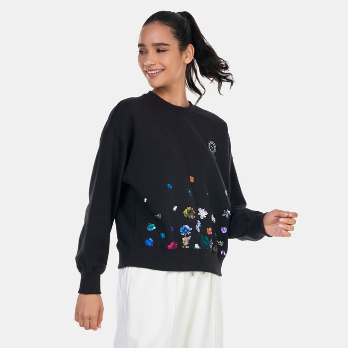 PUMA Women's x LIBERTY Sweatshirt Black PUMA Women's x LIBERTY Sweatshirt Black image number 0