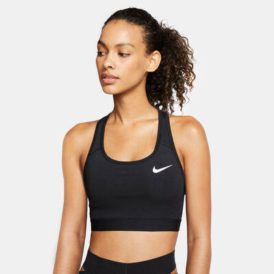Nike Women's Dri-FIT Swoosh Medium-Support Non Padded Sports Bra Black