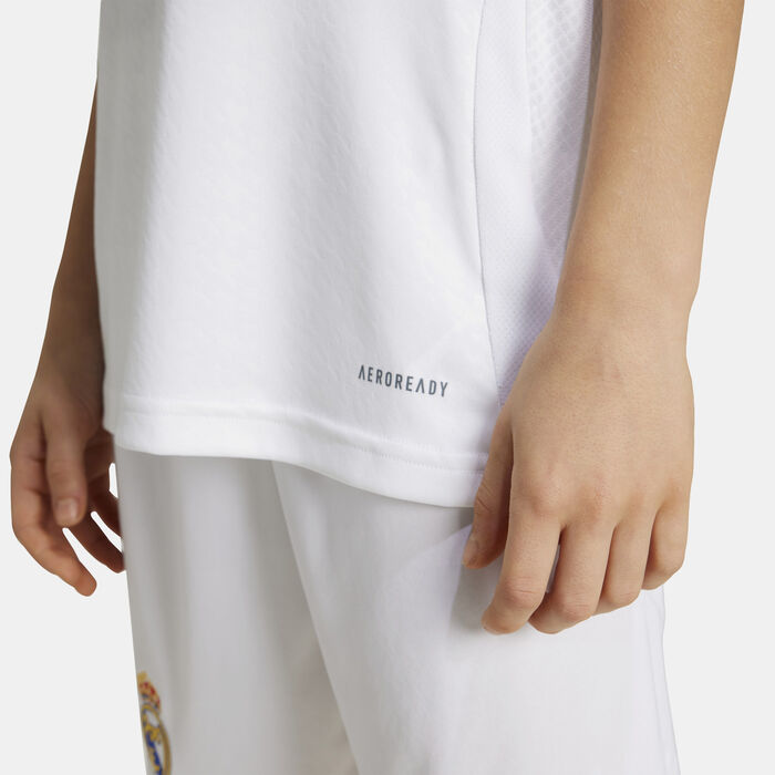 adidas Kids' Real Madrid Home Football Jersey - 2024/25 White adidas Kids' Real Madrid Home Football Jersey - 2024/25 White image number 4