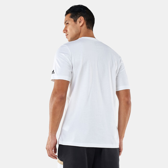 adidas Men's Cleanest Bucket T-Shirt White adidas Men's Cleanest Bucket T-Shirt White image number 1