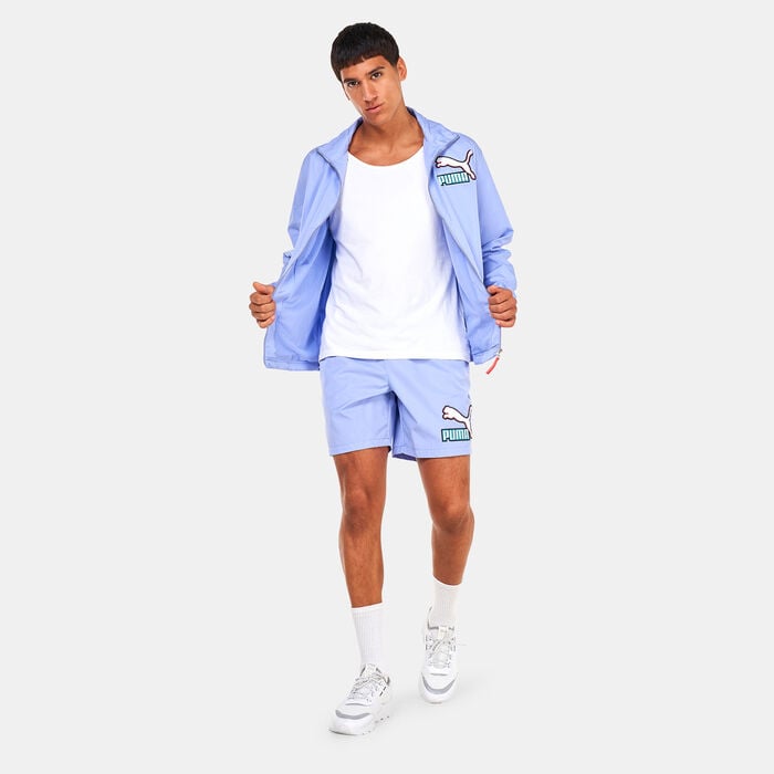 PUMA Men's Fandom Shorts Blue PUMA Men's Fandom Shorts Blue image number 2