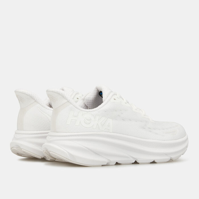 HOKA Women's Clifton 9 Road Running Shoe White image number 3