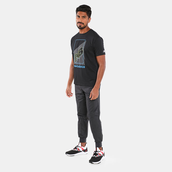 New Balance Men's R.W.T. Graphic Heathertech T-Shirt Black New Balance Men's R.W.T. Graphic Heathertech T-Shirt Black image number 2