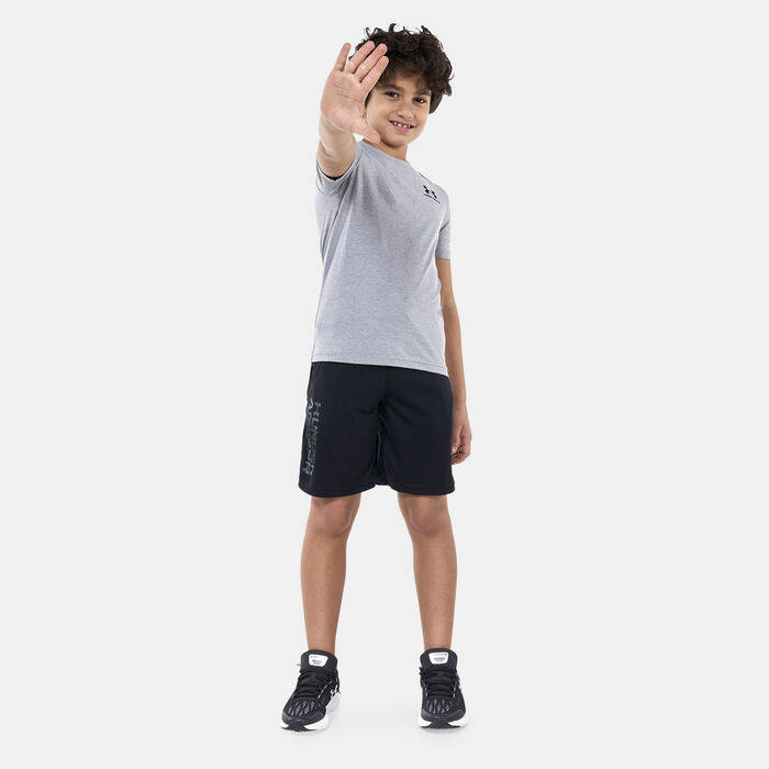 Under Armour Kids' UA Essential Cotton T-Shirt Grey Under Armour Kids' UA Essential Cotton T-Shirt Grey image number 2