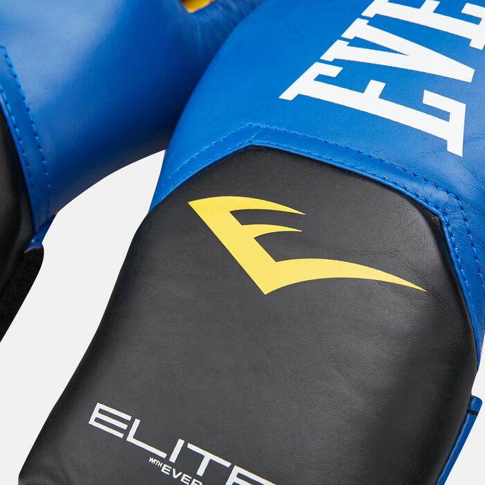 Everlast Elite Pro Style Leather Training Boxing Gloves (8 Oz) Blue Everlast Elite Pro Style Leather Training Boxing Gloves (8 Oz) Blue image number 2