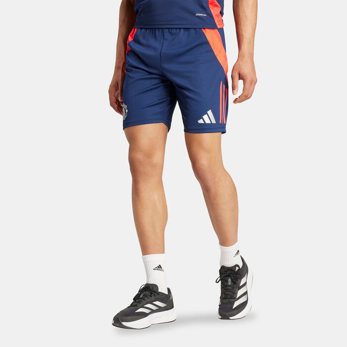 adidas Men's Manchester United Tiro 24 Training Football Shorts Blue adidas Men's Manchester United Tiro 24 Training Football Shorts Blue image number 0