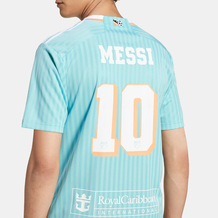 adidas Men's Inter Miami 24/25 Lionel Messi Third Replica Football Jersey Green adidas Men's Inter Miami 24/25 Lionel Messi Third Replica Football Jersey Green image number 4