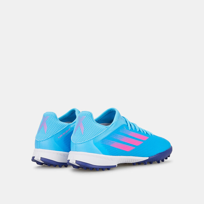 adidas Kids' X Speedflow Messi.3 Turf Ground Football Shoe Blue adidas Kids' X Speedflow Messi.3 Turf Ground Football Shoe Blue image number 2