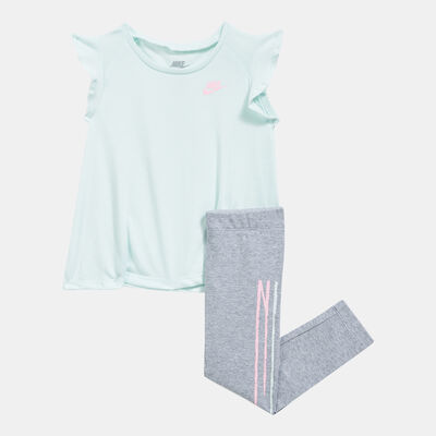 Nike Kids' Tunic and Leggings Set Grey