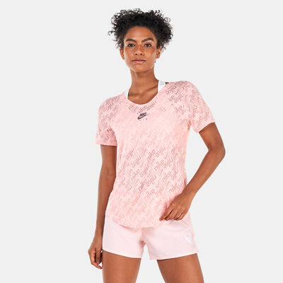 Nike Women's Air Dri-FIT Running T-Shirt Peach