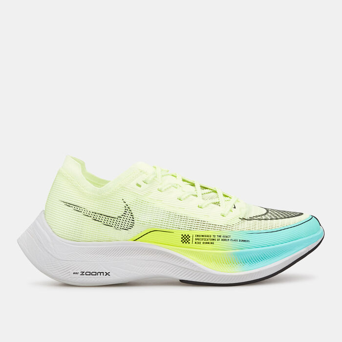 Nike Women's ZoomX Vaporfly NEXT% Shoe yellow Nike Women's ZoomX Vaporfly NEXT% Shoe yellow image number 0