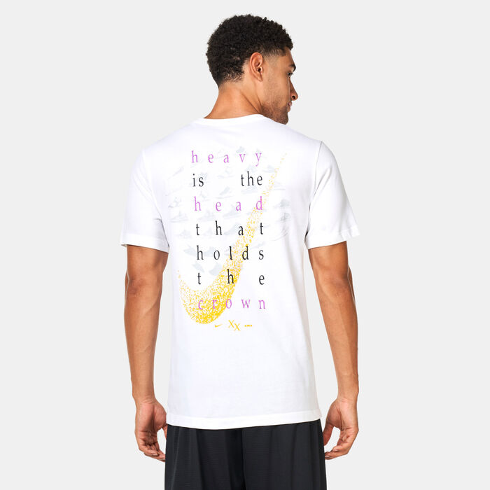 Nike Men's Dri-FIT LeBron Basketball T-Shirt White image number 1