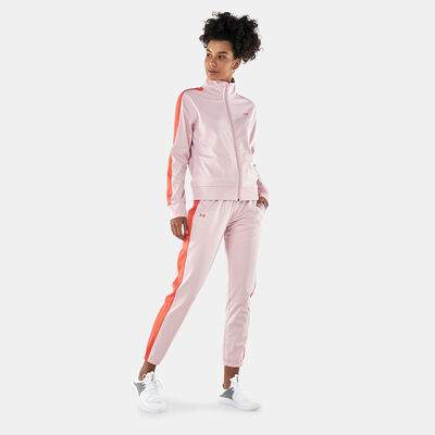 Under Armour Women's UA Tricot Tracksuit Pink Under Armour Women's UA Tricot Tracksuit Pink
