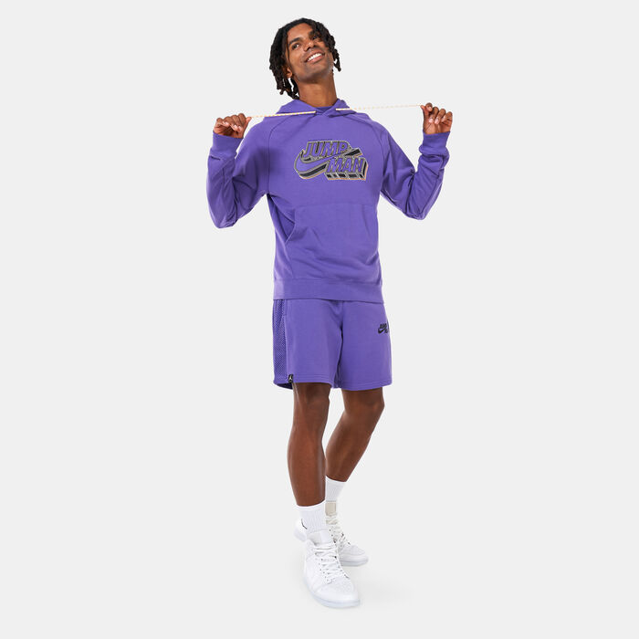 Jordan Men's Jumpman Pullover Hoodie Purple Jordan Men's Jumpman Pullover Hoodie Purple image number 2