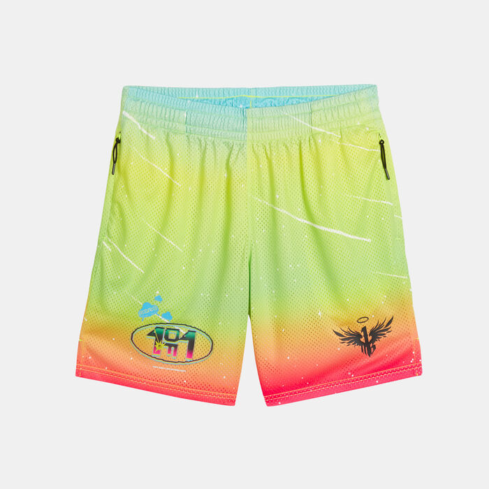 PUMA Men's MELO 1Love Basketball Shorts yellow PUMA Men's MELO 1Love Basketball Shorts yellow image number 0