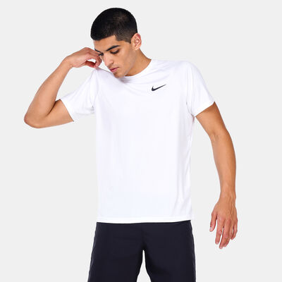 Nike Swim Men's Hydroguard Swimming Top White Nike Swim Men's Hydroguard Swimming Top White