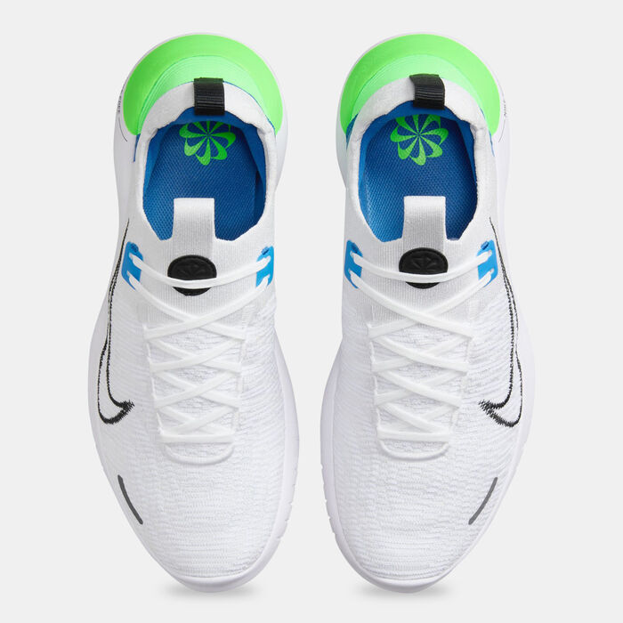 Nike Men's Free Run Flyknit Next Nature Road Running Shoes White Nike Men's Free Run Flyknit Next Nature Road Running Shoes White image number 4