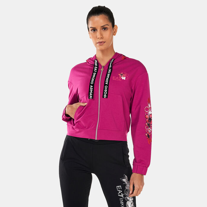 EA7 Emporio Armani Women's Hoodie Purple EA7 Emporio Armani Women's Hoodie Purple image number 0