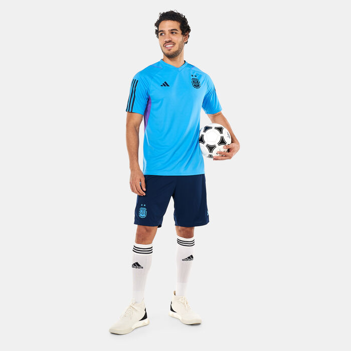 adidas Men's Argentina Tiro 23 Training Shorts Blue adidas Men's Argentina Tiro 23 Training Shorts Blue image number 2