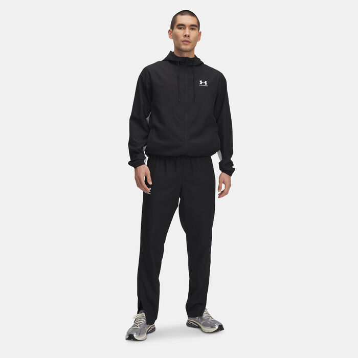 Under Armour Men's Rival Woven Windbreaker Pants Black image number 2