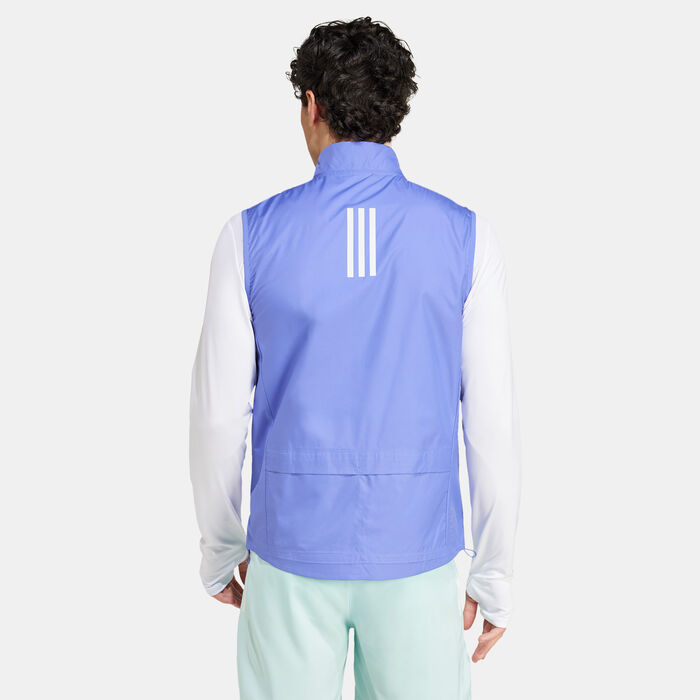 adidas Men's Own the Run Vest Blue image number 1
