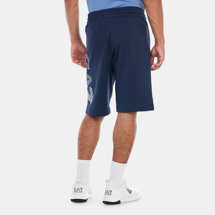 EA7 Emporio Armani Men's Big Logo Graphic Shorts Black EA7 Emporio Armani Men's Big Logo Graphic Shorts Black image number 1